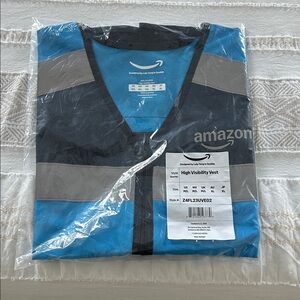 Amazon Blue and Gray High Visibility Vest
